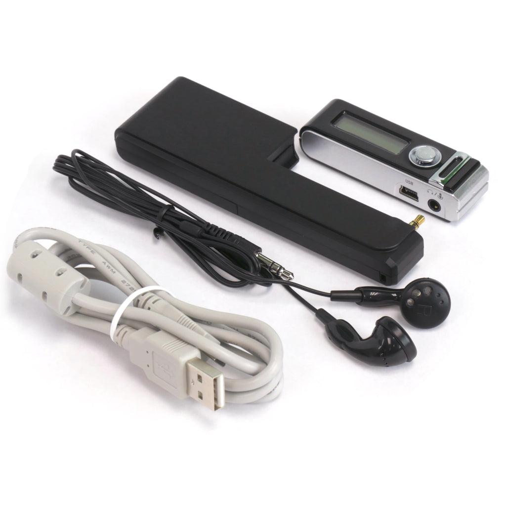 Micro Stick Voice Activated Audio Recorder with Accessories